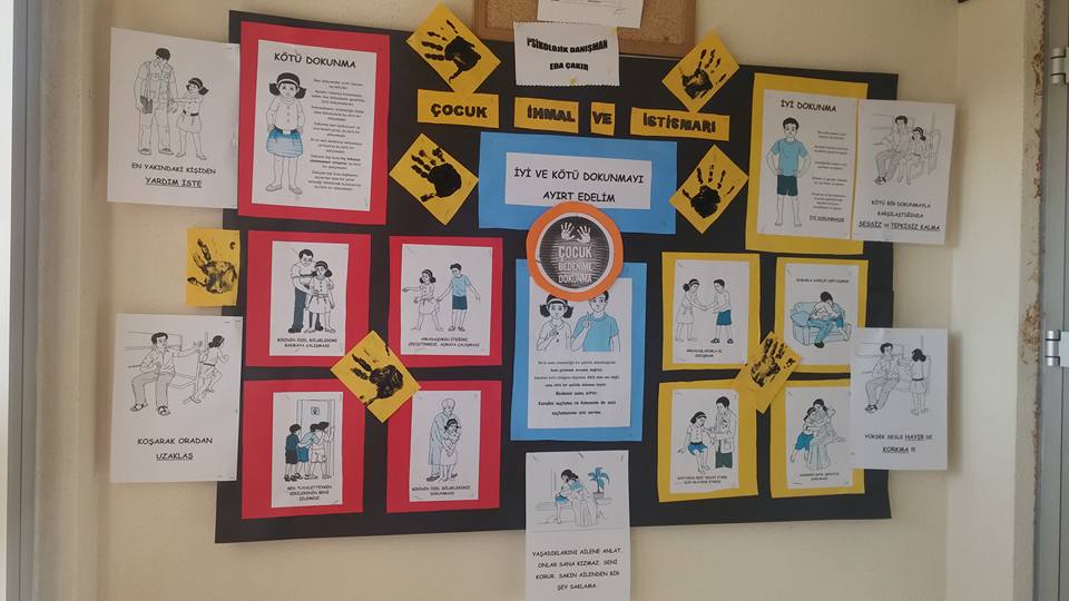 Mahremiyet Eğitimi Pano Çalışması Örneği