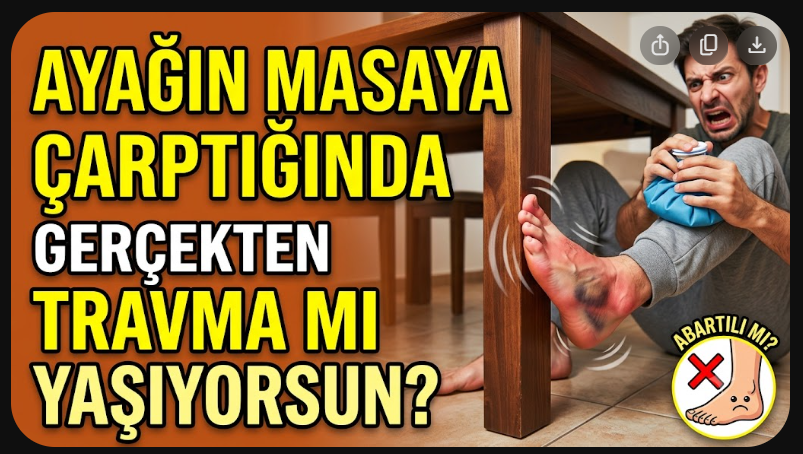 Ayağın Masaya Çarptığında Gerçekten Travma mı Yaşıyorsun?
