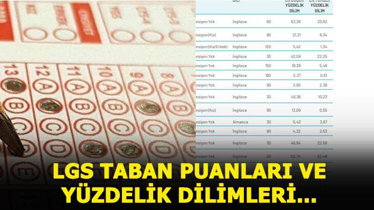 lise taban puanlari ve yuzdelik dilimler rehberlik servisi